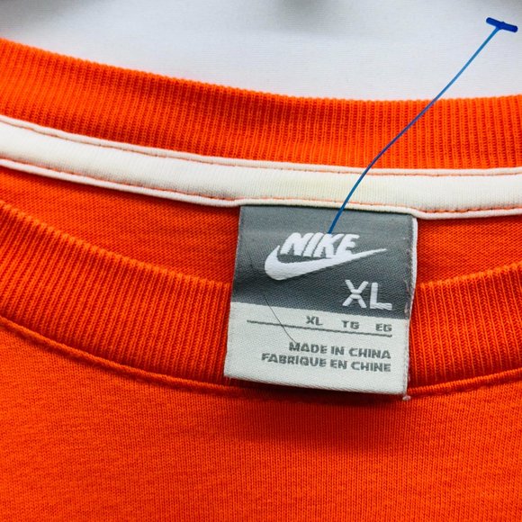 Nike KVNB Nederland Printed Men's T-Shirt Half Sleeve Orange - Size XL - Picture 6 of 8
